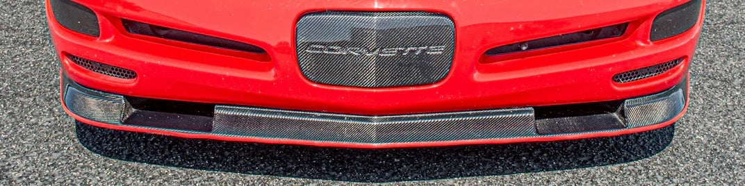 1997-2004 CHEVROLET CORVETTE C5 CARBON FIBER FRONT LICENSE PLATE INSERT REPLACEMENT